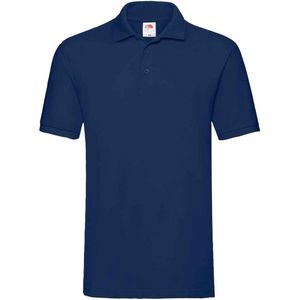 Fruit of the Loom Heren Premium Katoenen Piqué Poloshirt (Marine)