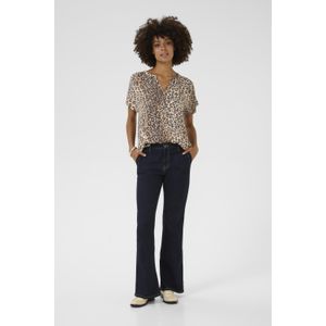 Blouse met korte mouwen CUdana Relaxed fit leopard