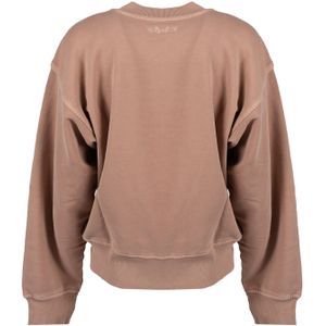 Diesel - Stijlvolle Sweater met Geborduurd Detail - Beige - Dames - Katoen