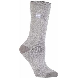 Heat Holders Lite dames dunne thermo wintersokken - Zilver / Crème