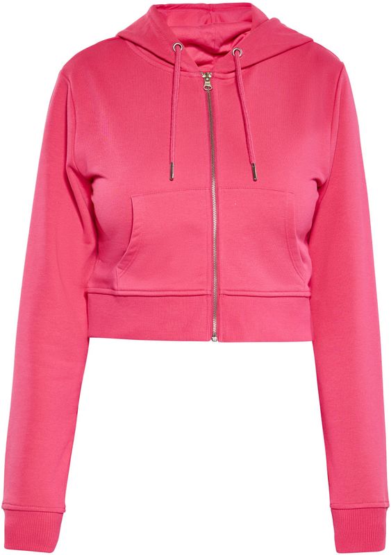 Mymo - Hoodie - Roze - Dames - Katoenmix - Casual Pasvorm
