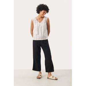 Part Two - Mouwloze Blouse - Eierpunch - Bruin - Linnen - Katoen