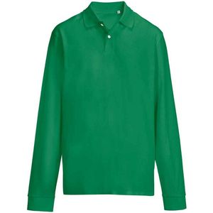 SOLS unisex volwassen piqué poloshirt met lange mouwen (Kelly Groen)