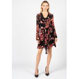 Pinko - Wikkeljurk - Rood - Hoogwaardige Stof - Knoopsluiting in Taille