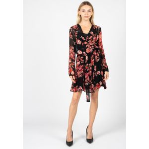 Pinko - Wikkeljurk - Rood - Hoogwaardige Stof - Knoopsluiting in Taille