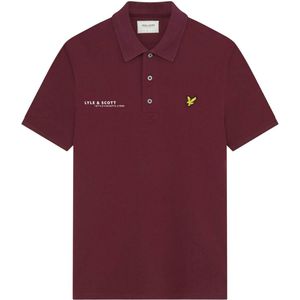 Lyle & Scott Heren Coördinaten Poloshirt (Bourgondië)
