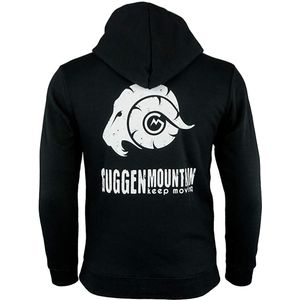 Heren Wandelhoodie H06 met Rits en Logo Zwart