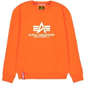 Sweater - Geribbelde Kraag - Sweatstof - Ronde Hals - Logoprint