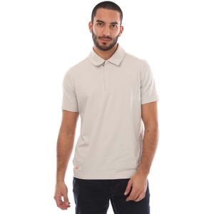 Heren Belstaff Stretch Katoen Challenger Poloshirt in Grijs