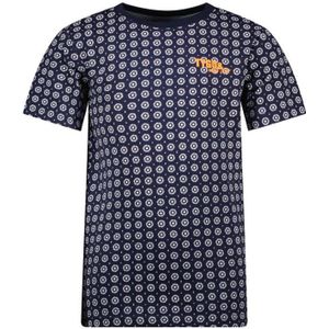 TYGO & vito T-shirt met all over print donkerblauw