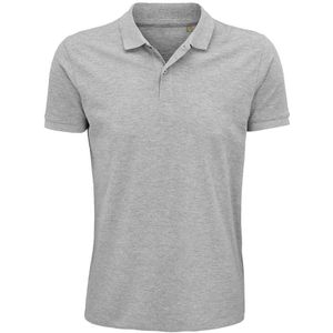 SOLS Heren Planet Pique Organisch Poloshirt (Grijze Mergel) - Maat M