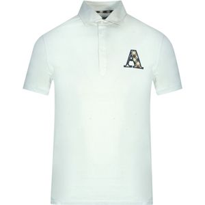 Aquascutum - Poloshirt - Wit - Korte Mouwen - Stretch Pasvorm