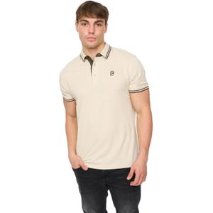 Crosshatch Heren Mackerby Polo Shirt (Off White)