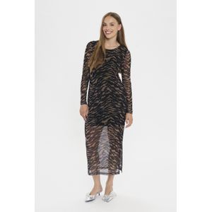 Saint Tropez - Zulvir SZ Dress - Maxi-jurk - Veelkleurig - Zwarte Verschoven Streken