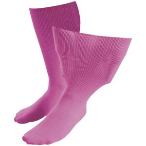 IOMI - Extra brede zachte katoenen oedeemsokken - Roze
