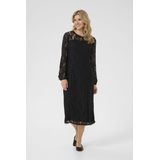 Cream - Jurk 'Kit' - Zwart - 3/4 Lengte - Lange Mouw