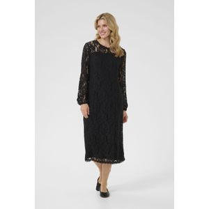 Cream - Jurk 'Kit' - Zwart - 3/4 Lengte - Lange Mouw