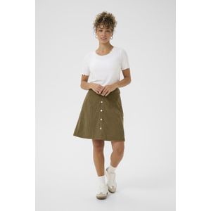 Cream - A-lijnrok - Groen