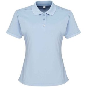 Premier Dames/Dames Coolchecker Piqué Poloshirt (Lichtblauw)