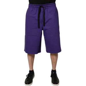Dolce & Gabbana - Bermuda Sweatshorts - Paars - Katoen