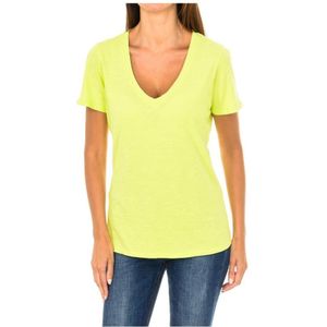 Damen Kurzarm-T-Shirt Mit V-Ausschnitt 3Y5T45-5JZMZ - Maat 38