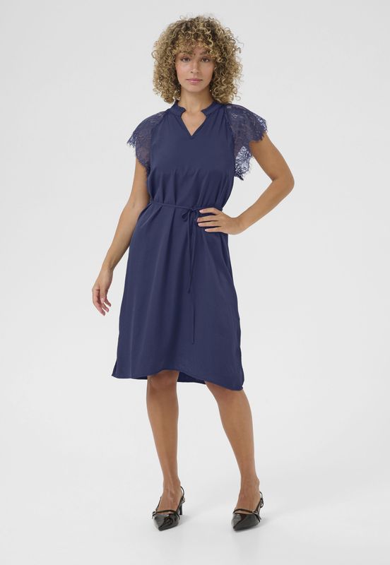 Cream - Nola - Jurk - Navy - Knielengte - Viscose