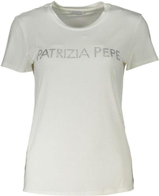Patrizia Pepe - T-shirt - Wit - Korte Mouwen