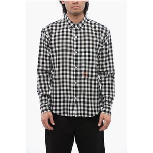 Geruit BAXTER-overhemd in zwart-wit