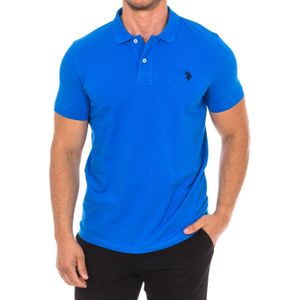 U.s. Polo Assn. - Polo met Korte Mouwen - Blauw - Heren - Katoen