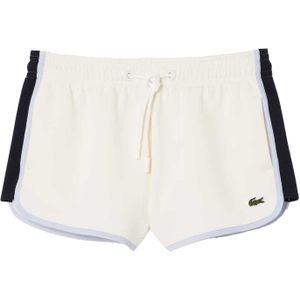 Lacoste Dames/Dames Pique Contrast Paneel Shorts (Crème)