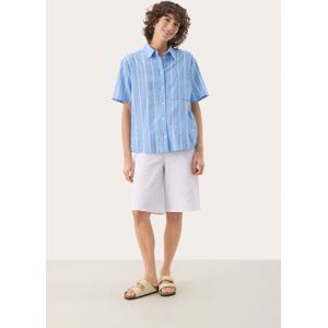 Part Two - Blouse 'Renee' - Blauw Denim/Wit - Klassieke Blouse