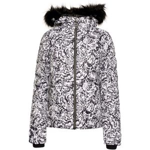 Dare 2B Dames/Dames Glamorize III Leopard Print Gewatteerde Ski jas (Zwart/Wit)