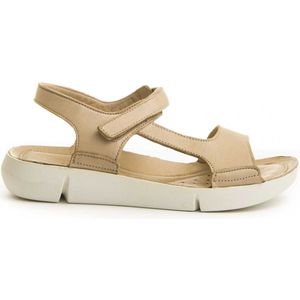 Platte sandaal Purapiel in Beige