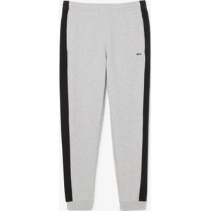 Heren Lacoste Tapered Colour Block Sweatpants in Grijs
