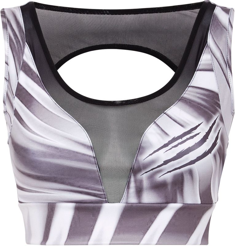 Plein Sport - Sport Top Scratch - Grijs - Dames - Mouwloos - Gevormd Silhouet