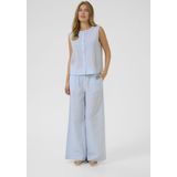 Blouse met korte mouwen Baggy fit Blue/White Stripe blue white