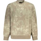 Hugo Boss - Katoenen Trui - Bruin - Lange Mouwen - Geborsteld Katoen