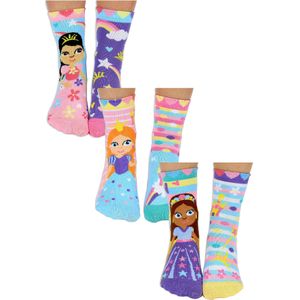UNITED ODD SOCKS - 6 Paar Meisjes Prinses Sokken in een Geschenkdoos - Prinses