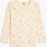 Koton - Shirt - Lichtbeige - Lange Mouw - Bloemenprint