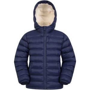 Mountain Warehouse Gewatteerde jas met imitatiebont voor kinderen/kinders (Marine)
