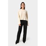 SOAKED IN LUXURY - Trui 'Spina' - Crème - Gebreide Trui