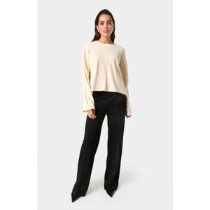 SOAKED IN LUXURY - Trui 'Spina' - Crème - Gebreide Trui