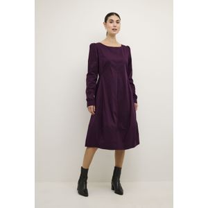 CULTURE - Antoinett - Jurk - Aubergine - 3/4 Lengte - Lange Mouw
