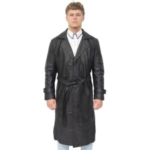 Heren - Leren Trenchcoat - Appleton - Volledige Lengte