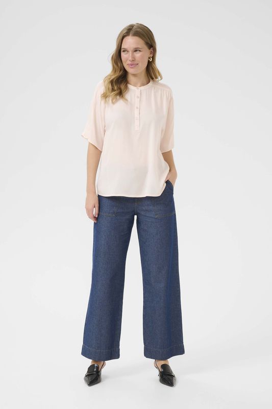 Kaffe - Blouse 'Charlotte' - Poederroze - Klassieke Blouse