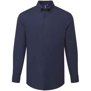 Premier Heren Supreme Oxford Formeel Overhemd Met Lange Mouwen (Marine)