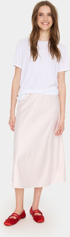 Saint Tropez - Disasz Skirt - Midi-rok - Roze - 97% Polyester