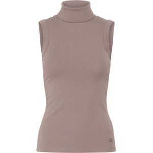 Jersey top Tight fit taupe