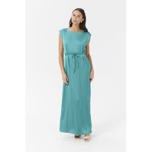 Jurk - Teal Blue - Tight Fit - Lange Lengte - Mouwloos