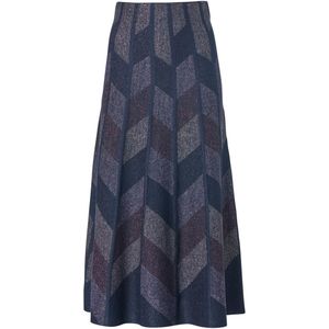 Maddie Lurex Rok Navy / Lila